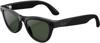 Ray-Ban Skyler (Gen 2) Глянцевый Чёрный с Прозрачно-Зелёными линзами