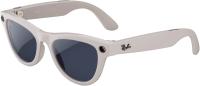 Ray-Ban Skyler (Gen 2) Глянцевый Мелово-Серый с Прозрачно-Сапфировыми линзами