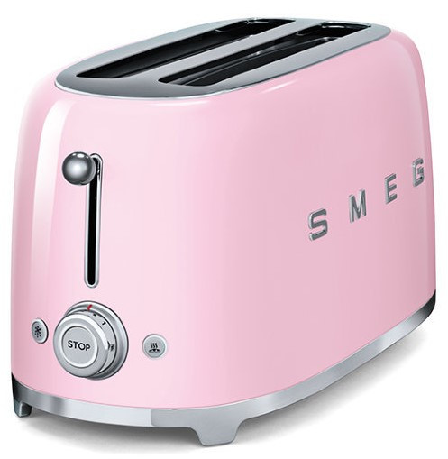 Тостер SMEG TSF02PKEU розовый