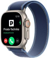 Умные часы Apple Watch Ultra 3, 49 мм, Natural Titanium Bright Blue Trail Loop S/M