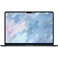 Ноутбук Apple MacBook Air 15" (M4, 10C CPU, 10C GPU, 2025) 16 ГБ, 256 ГБ SSD, Midnight MW1L3, английская раскладка