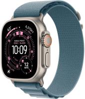 Умные часы Apple Watch Ultra 3, 49 мм, Natural Titanium Light Blue Alpine Loop M