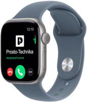 Apple Watch S11 46mm Space Gray Sport Band Anchor Blue M/L