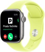 Apple Watch S11 46mm Space Gray Sport Band Neon Yellow M/L