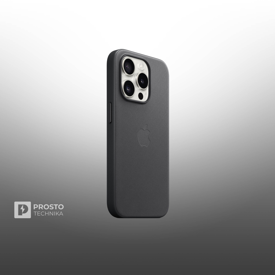 iPhone 15 Pro FineWoven Case with MagSafe - Black