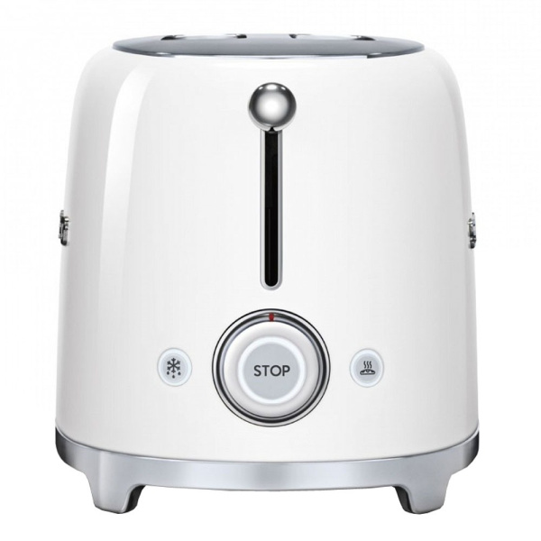 Тостер на 2 ломтика, Белый Smeg TSF01WHEU