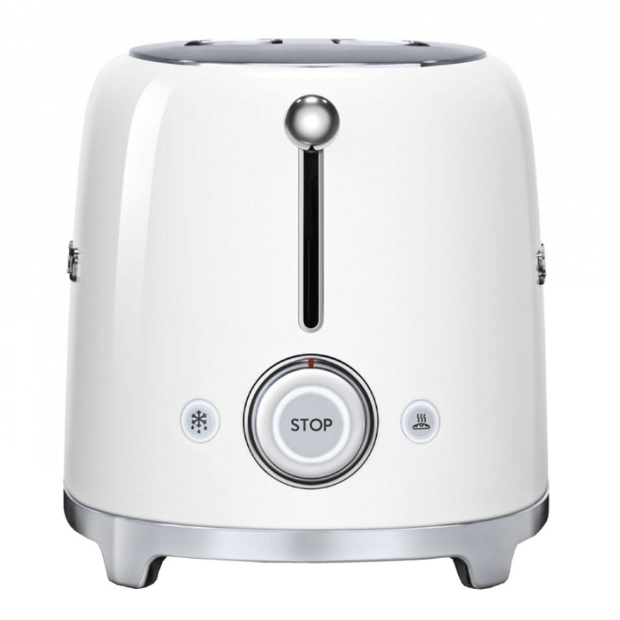 Тостер на 2 ломтика, Белый Smeg TSF01WHEU