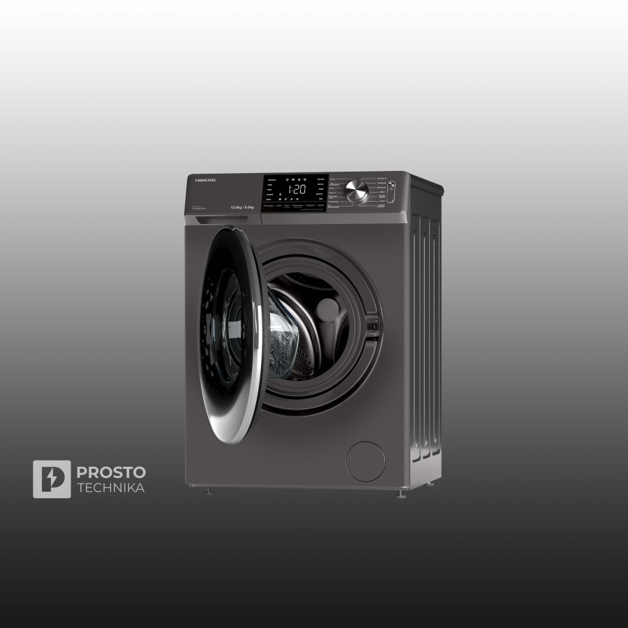 Стиральная машина c сушкой HIBERG i-DDQ6A - 12814 Sd