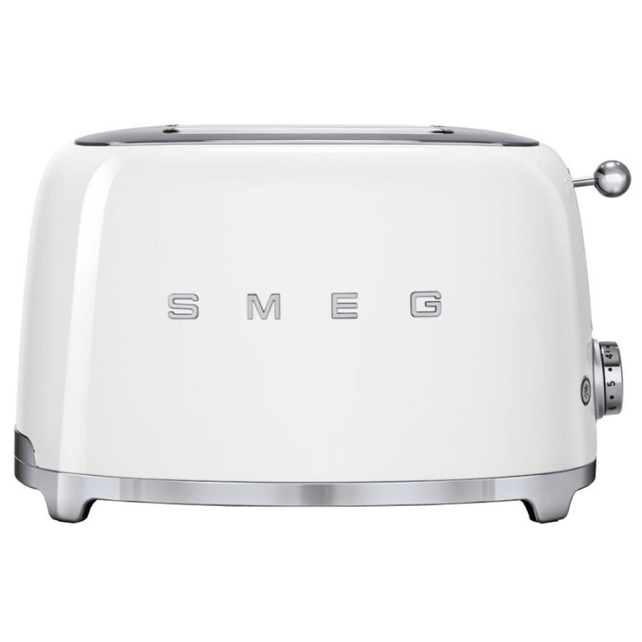 Тостер на 2 ломтика, Белый Smeg TSF01WHEU
