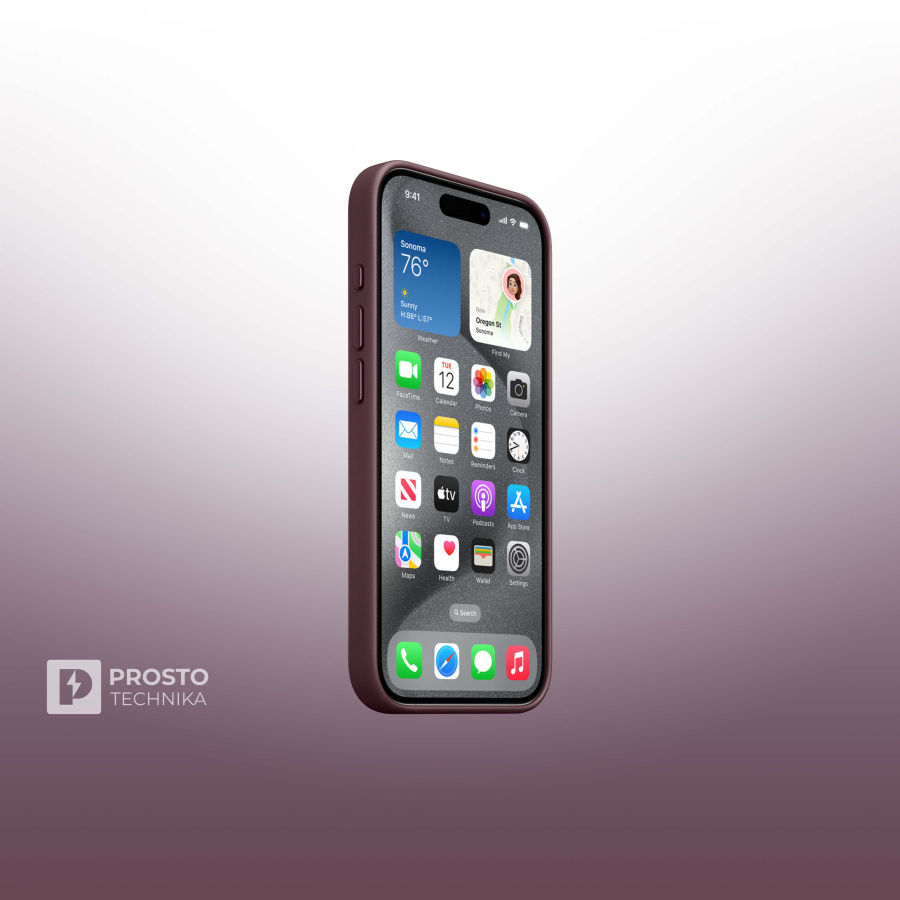 iPhone 15 Pro FineWoven Case with MagSafe - Mulberry