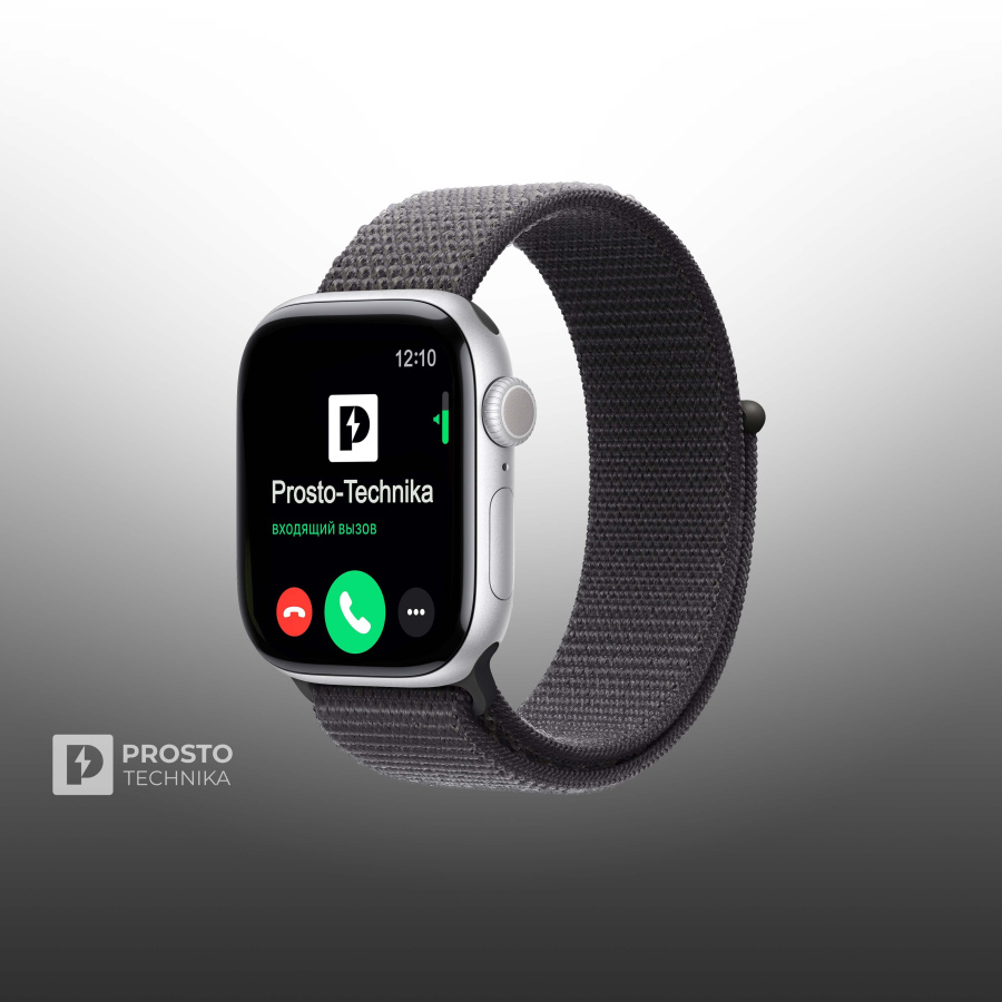 Apple Watch S11 46mm Silver Sport Loop Dark Gray