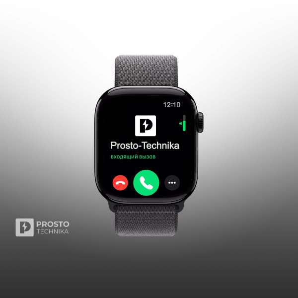 Apple Watch S11 46mm Jet Black Sport Loop Dark Gray