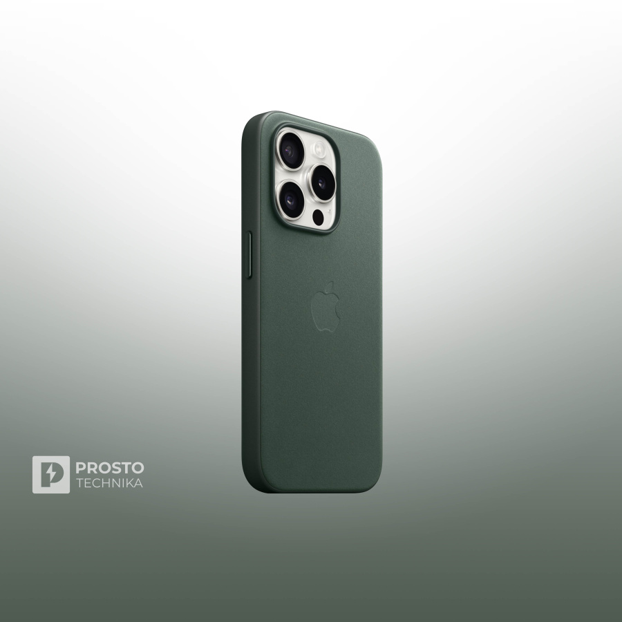 iPhone 15 Pro FineWoven Case with MagSafe - Evergreen