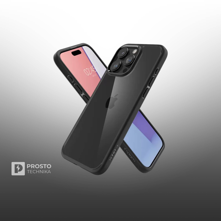 Чехол SPIGEN для iPhone 15 Pro - Ultra Hybrid - Черный