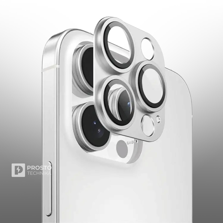 Защитное стекло для камеры Green Lion Camera Lens Pro for iPhone 16 Pro/16 Pro Max - White Titanium