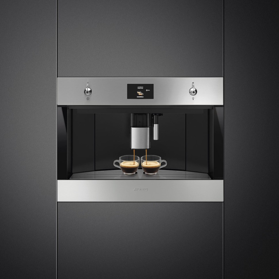 Встраиваемая кофемашина SMEG CMS4303XRU нержавеющая сталь