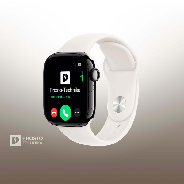 Apple Watch S11 42mm Jet Black Sport Band Starlight M/L
