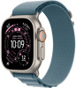 Умные часы Apple Watch Ultra 3, 49 мм, Natural Titanium Light Blue Alpine Loop M