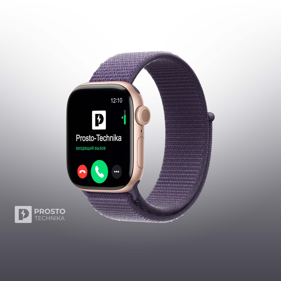Apple Watch S11 42mm Rose Gold Sport Loop Purple Fog