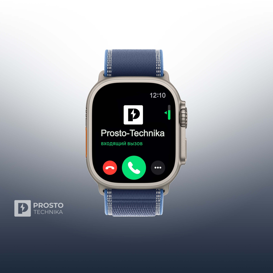 Умные часы Apple Watch Ultra 3, 49 мм, Natural Titanium Bright Blue Trail Loop S/M