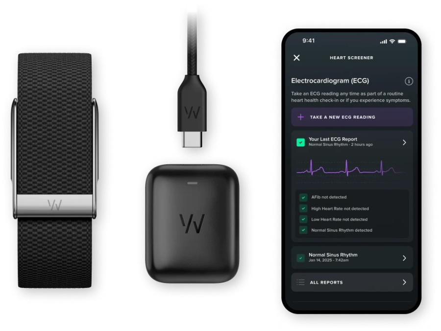 Whoop MG Life Heath & Fitness Tracker Obsidian Titanium