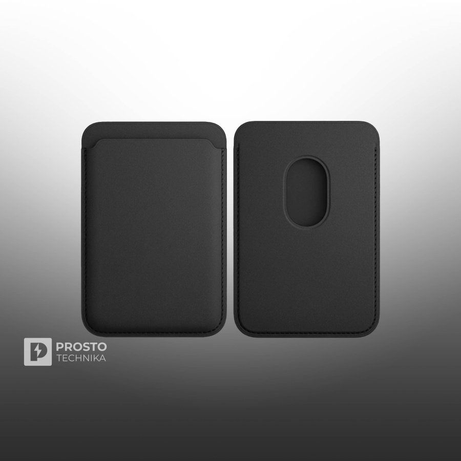 Магнитный кошелек K-DOO / KZDOO Leather Wallet MagSafe для Samsung / IPhone / Xiaomi , черный