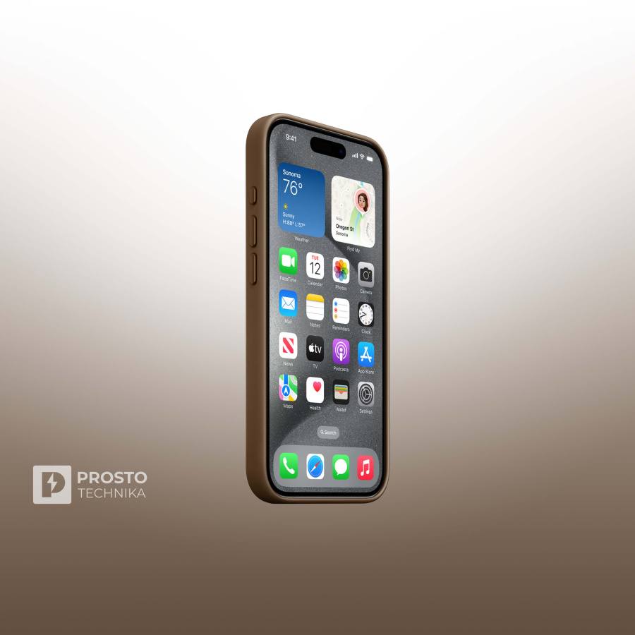 iPhone 15 Pro FineWoven Case with MagSafe - Taupe