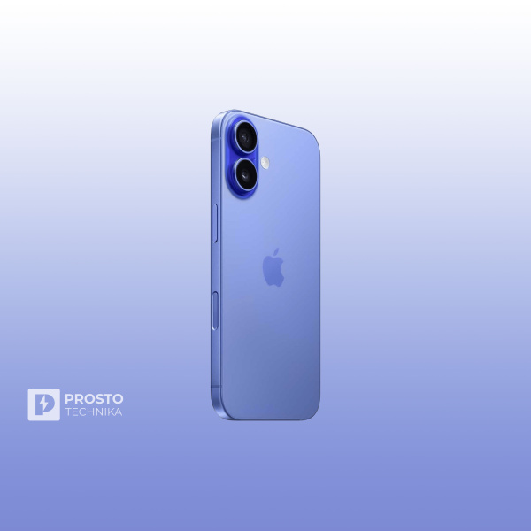Смартфон Apple iPhone 16 128Gb eSim, синий
