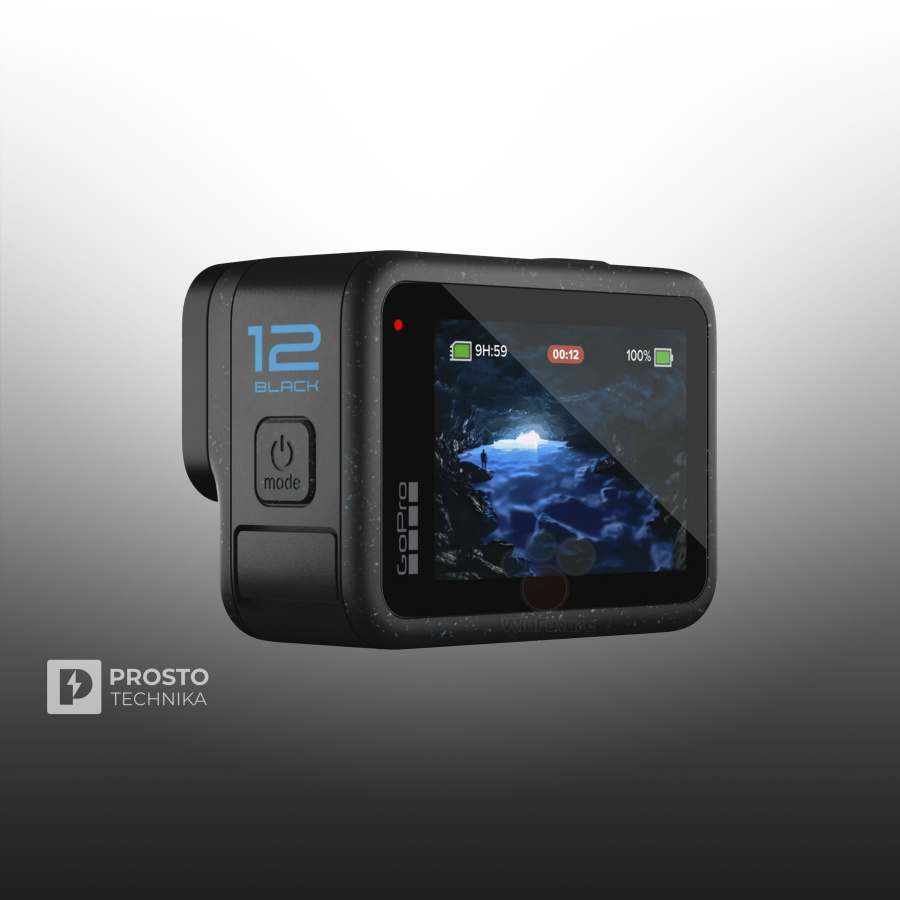 Экшн-камера GoPro HERO12 Black, 27.6МП, 1720 мА·ч