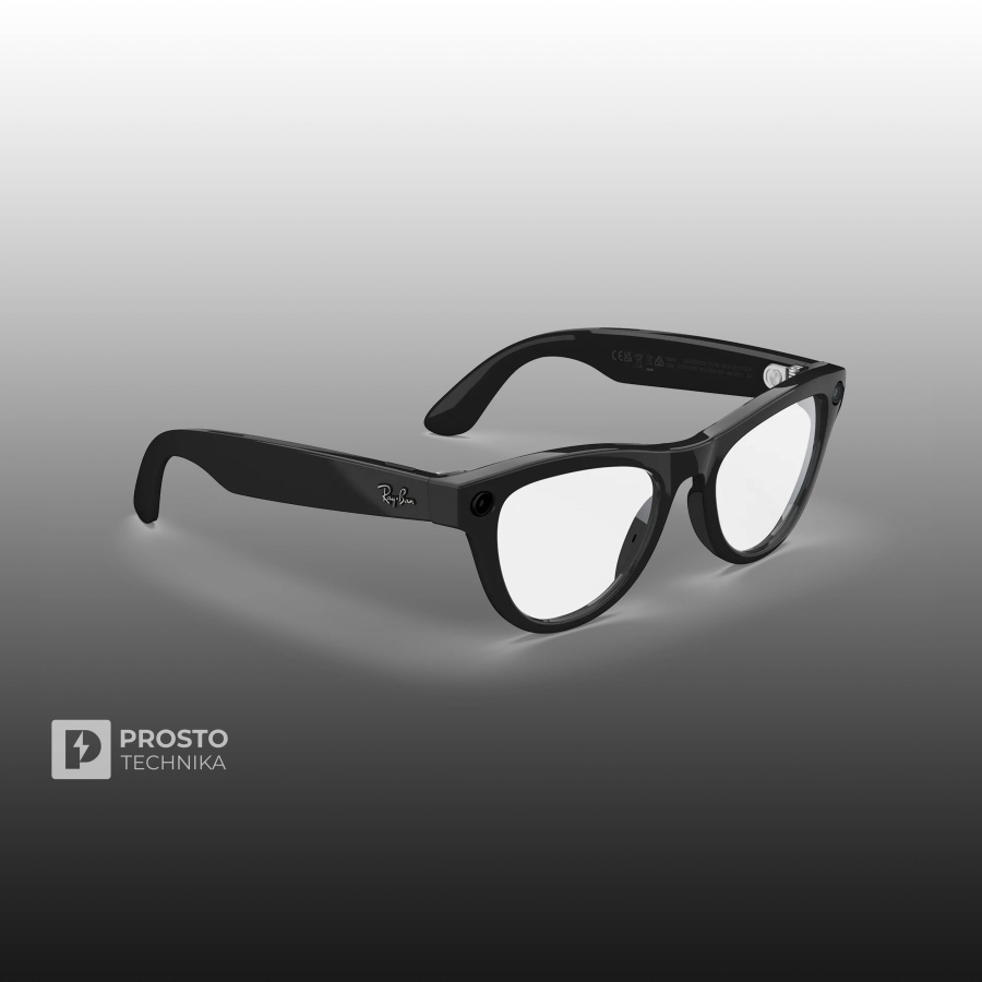 Ray-Ban Skyler (Gen 2) Глянцевый Чёрный с Прозрачными линзами