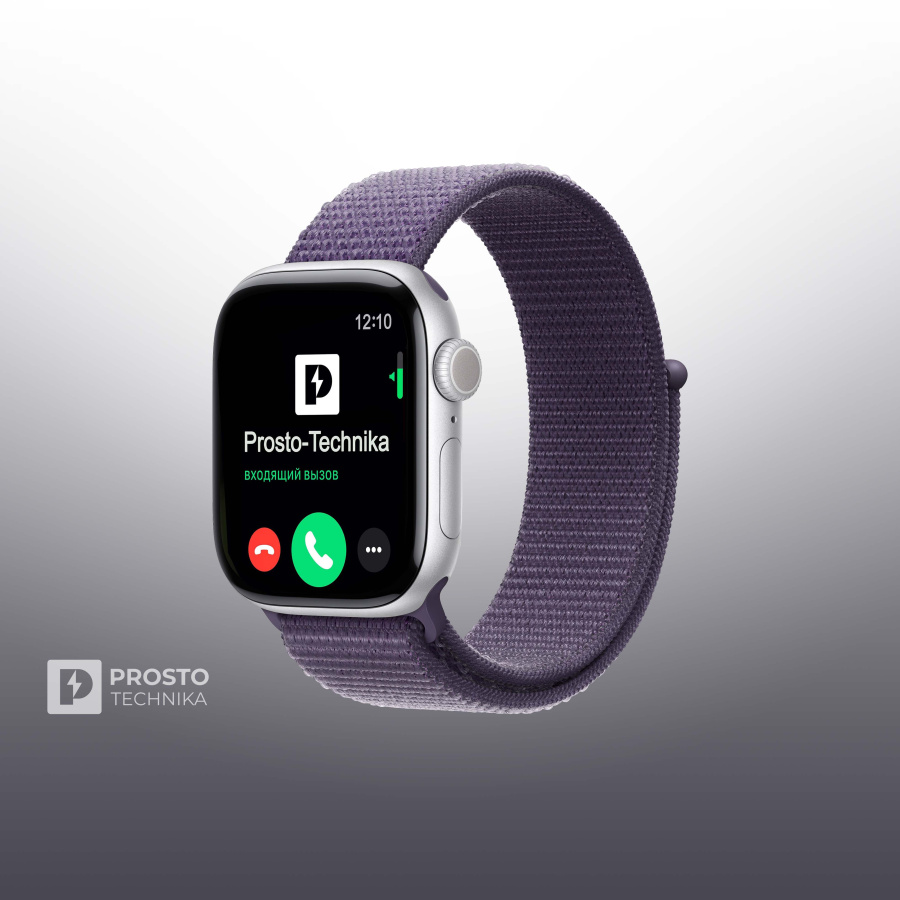 Apple Watch S11 46mm Silver Sport Loop Purple Fog