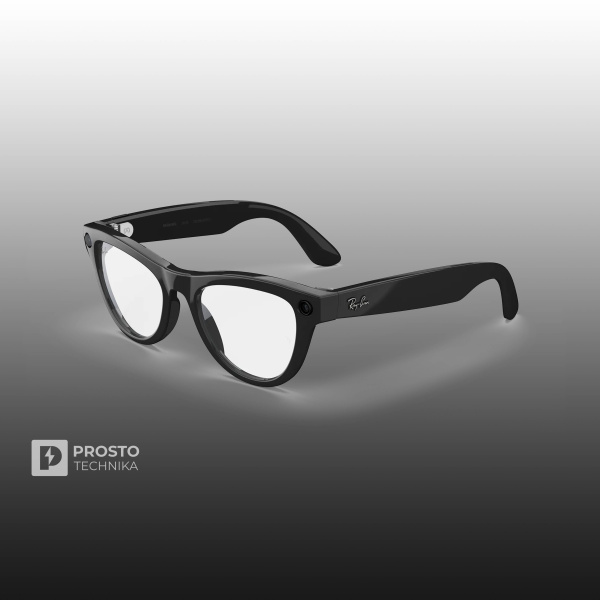 Ray-Ban Skyler (Gen 2) Глянцевый Чёрный с Прозрачными линзами