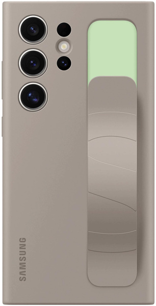 Samsung Galaxy S24 Ultra Standing Grip Case - Серо-коричневый