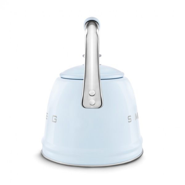 Чайник для плиты SMEG CKLW2001PB со свистком, 2,3л, пастельный голубой