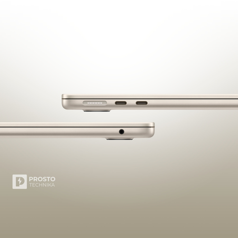 Ноутбук Apple MacBook Air 15" (M4, 10C CPU, 10C GPU, 2025) 16 ГБ, 512 ГБ SSD, Starlight MW1K3, английская раскладка